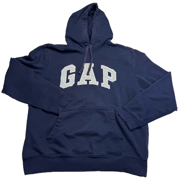 GAP Tops - Navy Oversized Classic Logo Pullover GAP Hoodie